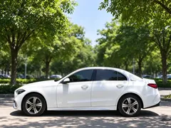 2022 Mercedes-Benz C-Class C 200 L Sport, белый — фото 2