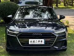 2022 Audi A7 45 TFSI, чёрный — фото 2