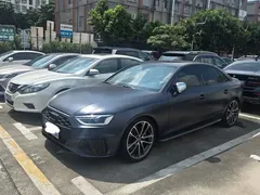 2020 Audi S4 3.0TFSI, синий — фото 1