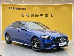 2022 Mercedes-Benz C-Class C 260 L Sport, синий — фото 2