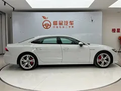 2024 Audi A7L 45 TFSI quattro S-line, белый — фото 4