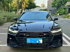 2022 Audi A7L 55 TFSI quattro S-line Zhiyuan Black Package, чёрный — фото 3