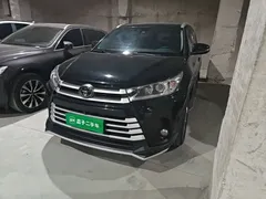 2021 Toyota Highlander 2.0T 4WD Luxury 7, чёрный — фото 1