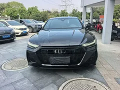 2021 Audi A7 45 TFSI, чёрный — фото 2