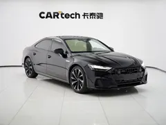 2022 Audi A7L 45 TFSI quattro S-line Black Package, чёрный — фото 3