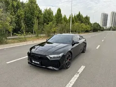 2023 Audi A7 45 TFSI Select, чёрный — фото 10