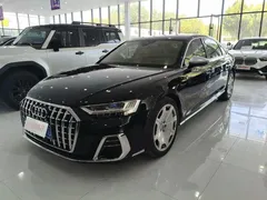 2021 Audi A8L 55 TFSI quattro Premium, чёрный — фото 1