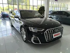2021 Audi A8L 55 TFSI quattro Premium, чёрный — фото 3