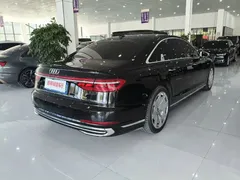 2021 Audi A8L 55 TFSI quattro Premium, чёрный — фото 4