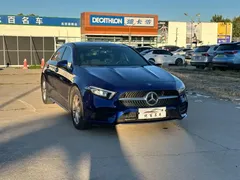 2021 Mercedes-Benz A-Class A 200 L Sport Sedan Fashion, синий — фото 3