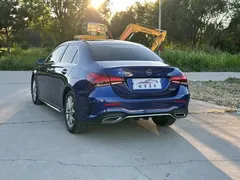 2021 Mercedes-Benz A-Class A 200 L Sport Sedan Fashion, синий — фото 4