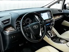2021 Toyota Alphard Hybrid 2.5L Luxury, чёрный — фото 27