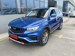 2020 Geely Atlas 1.8TD DCT Zhilian PRO, синий — фото 2