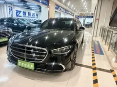 2023 Mercedes-Benz S-Class S 400 L Luxury, чёрный — фото 1