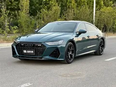 2021 Audi A7 45 TFSI, зелёный — фото 1