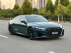 2021 Audi A7 45 TFSI, зелёный — фото 3
