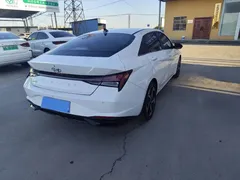 2022 Hyundai Elantra 1.5L CVT LUX Premium, белый — фото 14