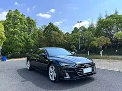 2024 Audi A7L 45TFSI S-line, чёрный — фото 3