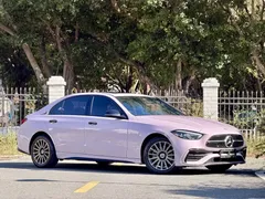 2022 Mercedes-Benz C-Class C 200 L Sport, синий — фото 3