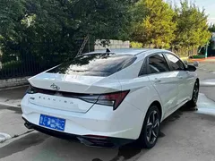 2022 Hyundai Elantra 1.5L CVT LUX Premium, белый — фото 17