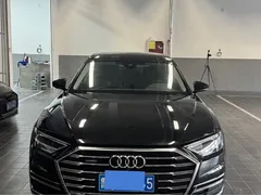 2021 Audi A8L 50 TFSI quattro Comfort, чёрный — фото 2