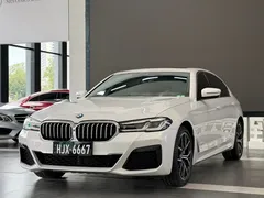2021 BMW 5 Series 530Li Premium M Sport Package, белый — фото 1