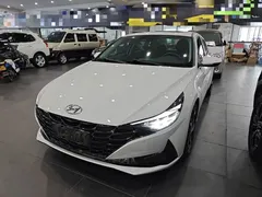 2021 Hyundai Elantra 1.5L CVT LUX Premium, белый — фото 1