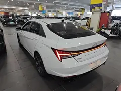 2021 Hyundai Elantra 1.5L CVT LUX Premium, белый — фото 5