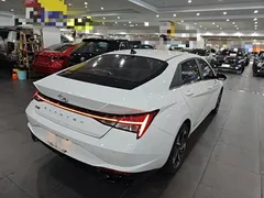 2021 Hyundai Elantra 1.5L CVT LUX Premium, белый — фото 7