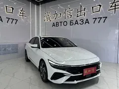 2023 Hyundai Elantra 1.5L CVT LUX Premium, белый — фото 3