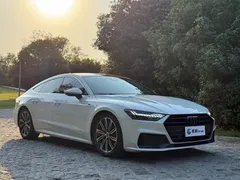 2021 Audi A7 45 TFSI, белый — фото 3