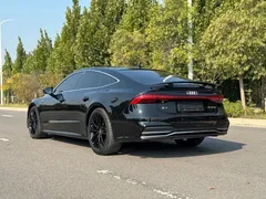 2022 Audi A7 45 TFSI, чёрный — фото 4