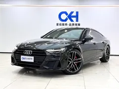 2021 Audi A7 45 TFSI, чёрный — фото 1