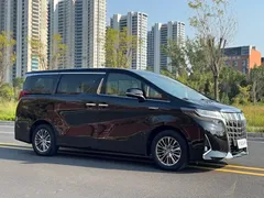 2021 Toyota Alphard Hybrid 2.5L Luxury, чёрный — фото 3