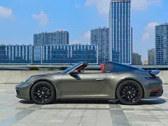 2023 Porsche 911 Targa 4 3.0T, зелёный — фото 4