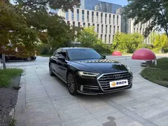 2021 Audi A8L 55 TFSI quattro Luxury, чёрный — фото 5