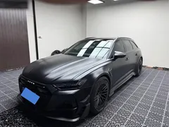 2021 Audi RS 6 4.0T Avant, чёрный — фото 1