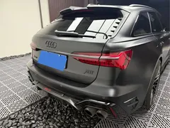 2021 Audi RS 6 4.0T Avant, чёрный — фото 4