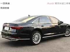 2021 Audi A8L 50 TFSI quattro Comfort, чёрный — фото 3