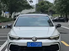 2021 Volkswagen Golf 280TSI DSG R-Line, белый — фото 1