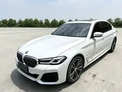 2021 BMW 5 Series 530Li xDrive M Sport Package, белый — фото 1