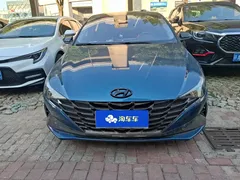 2021 Hyundai Elantra 1.5L CVT LUX Premium, синий — фото 2
