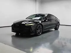 2023 Audi A7 45 TFSI Select, чёрный — фото 1