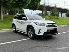 2021 Toyota Highlander 2.0T 4WD Luxury 7, белый — фото 3