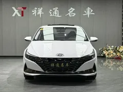 2021 Hyundai Elantra 1.5L CVT GLX Elite, белый — фото 1