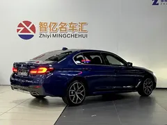 2021 BMW 5 Series 530Li Premium M Sport Package, синий — фото 4