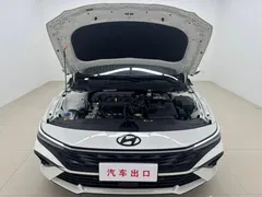2023 Hyundai Elantra 1.5L CVT LUX Premium, белый — фото 7