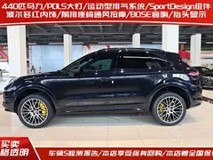 2023 Porsche Cayenne S 2.9T Platinum, синий — фото 3