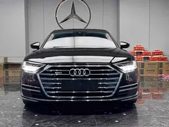 2021 Audi A8L 55 TFSI quattro Luxury, чёрный — фото 2