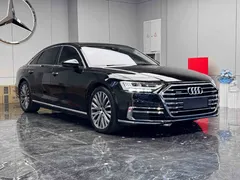 2021 Audi A8L 55 TFSI quattro Luxury, чёрный — фото 3
